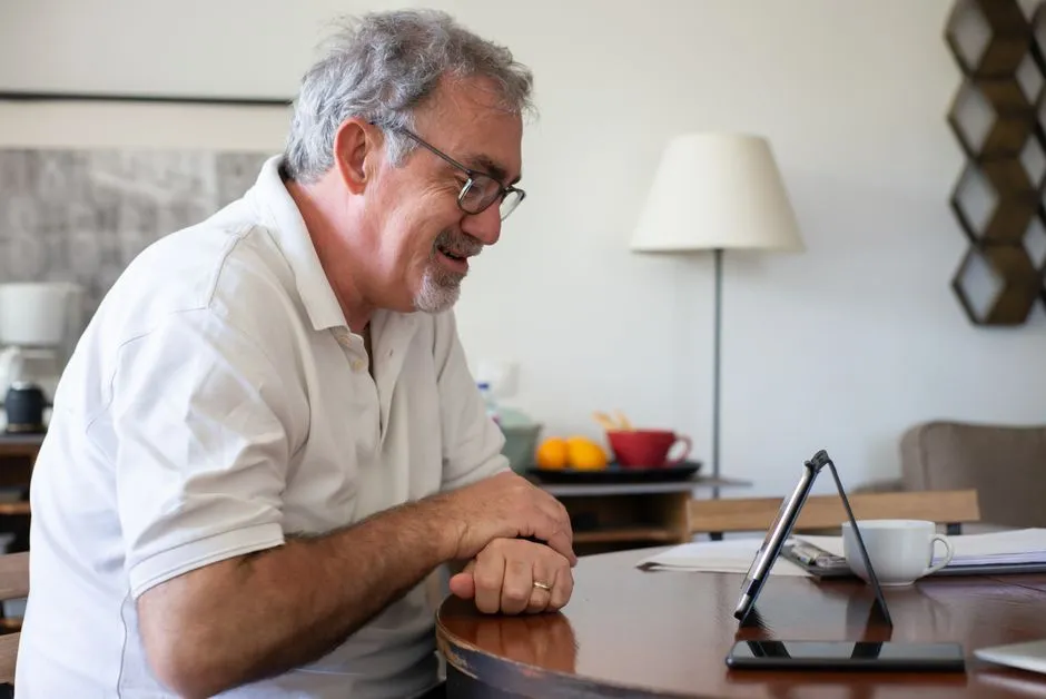 A person speaking with a qualified Australian practitioner by video
