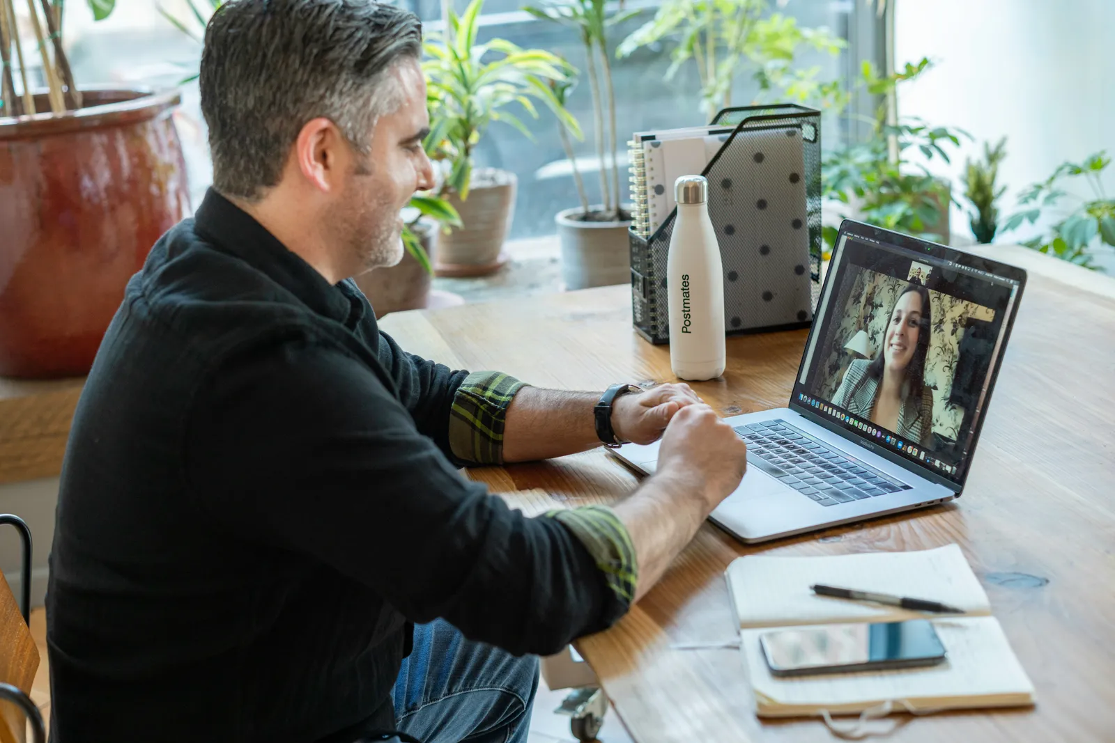 A person speaking with a qualified Australian practitioner by video